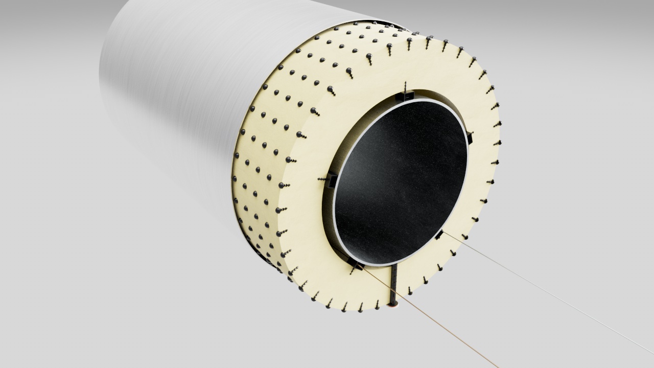 Under insulation ER temperature and humidity detection and VCI blowing dryers system